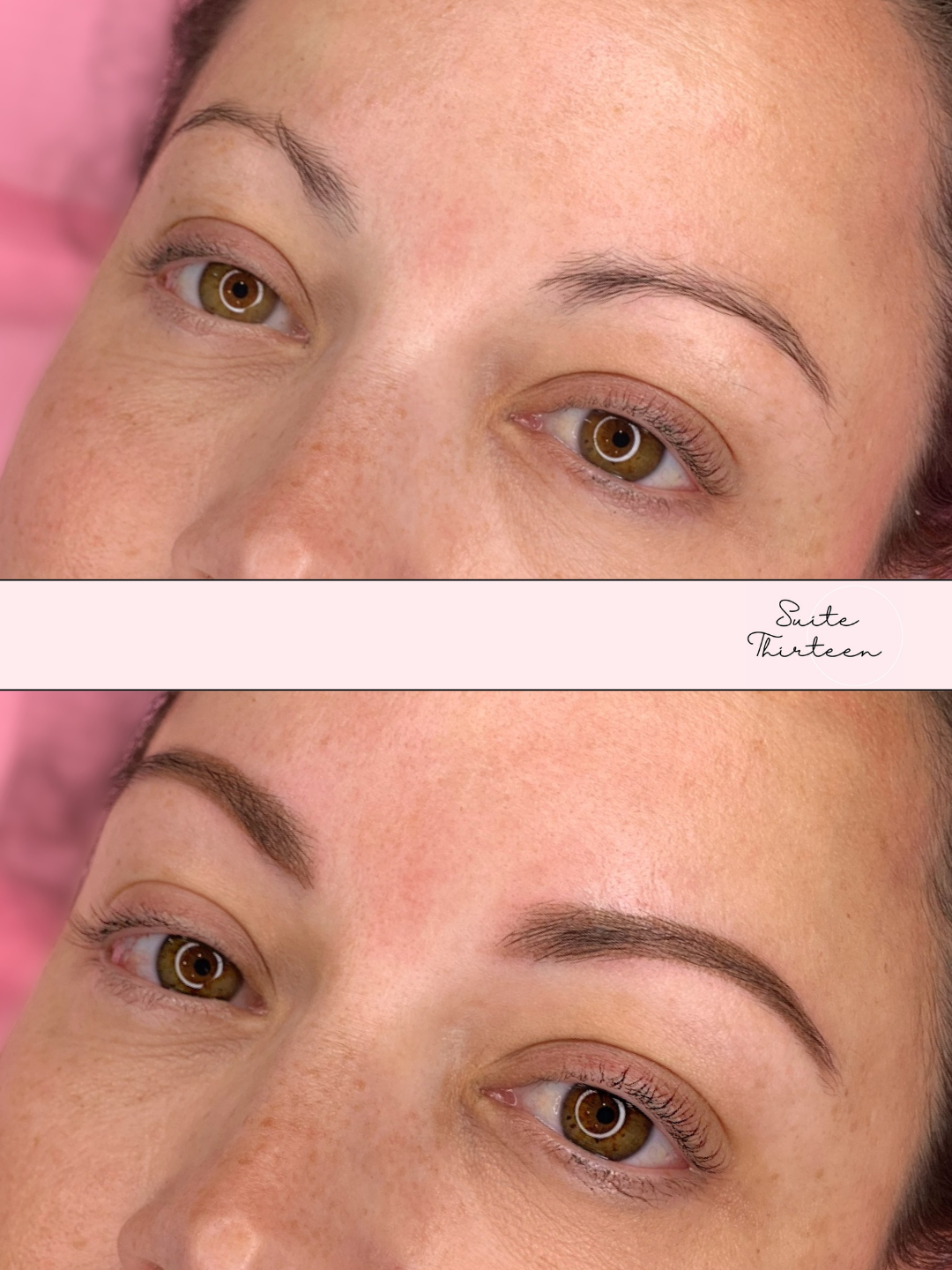 Before and after natural Brow Restoration